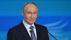 Putin giving a speech