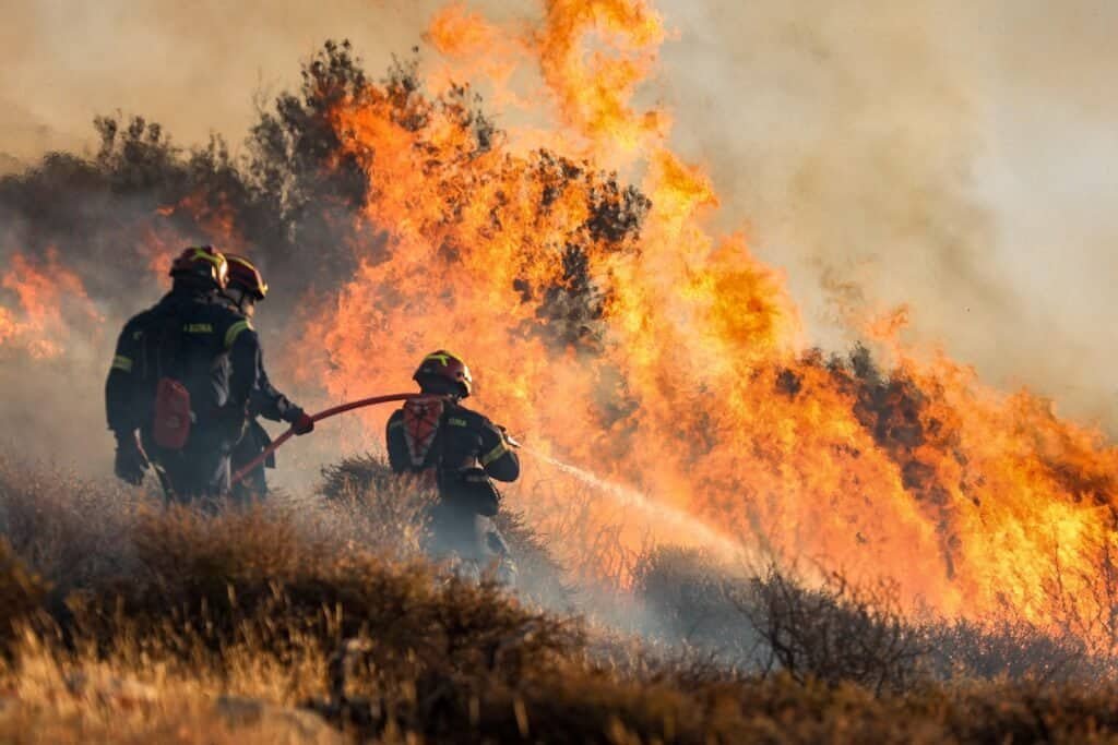 Crete wildfires